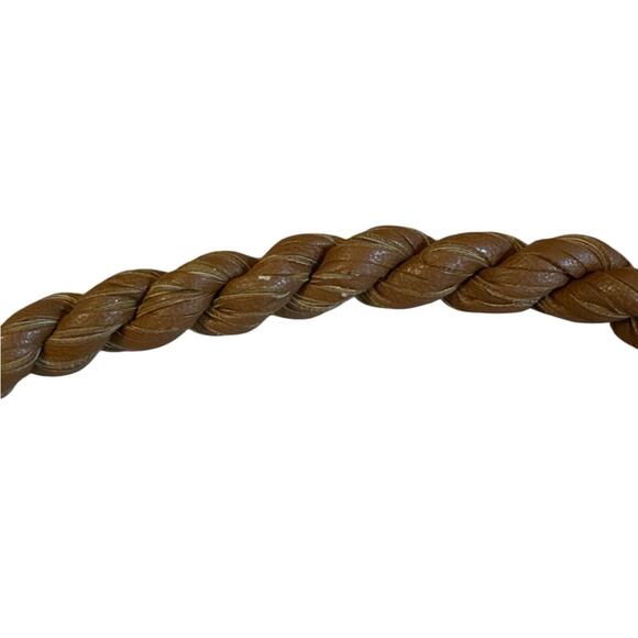 Big Buddha boho chic teal & brown medium chevron hobo with fringe - Picture 7 of 8